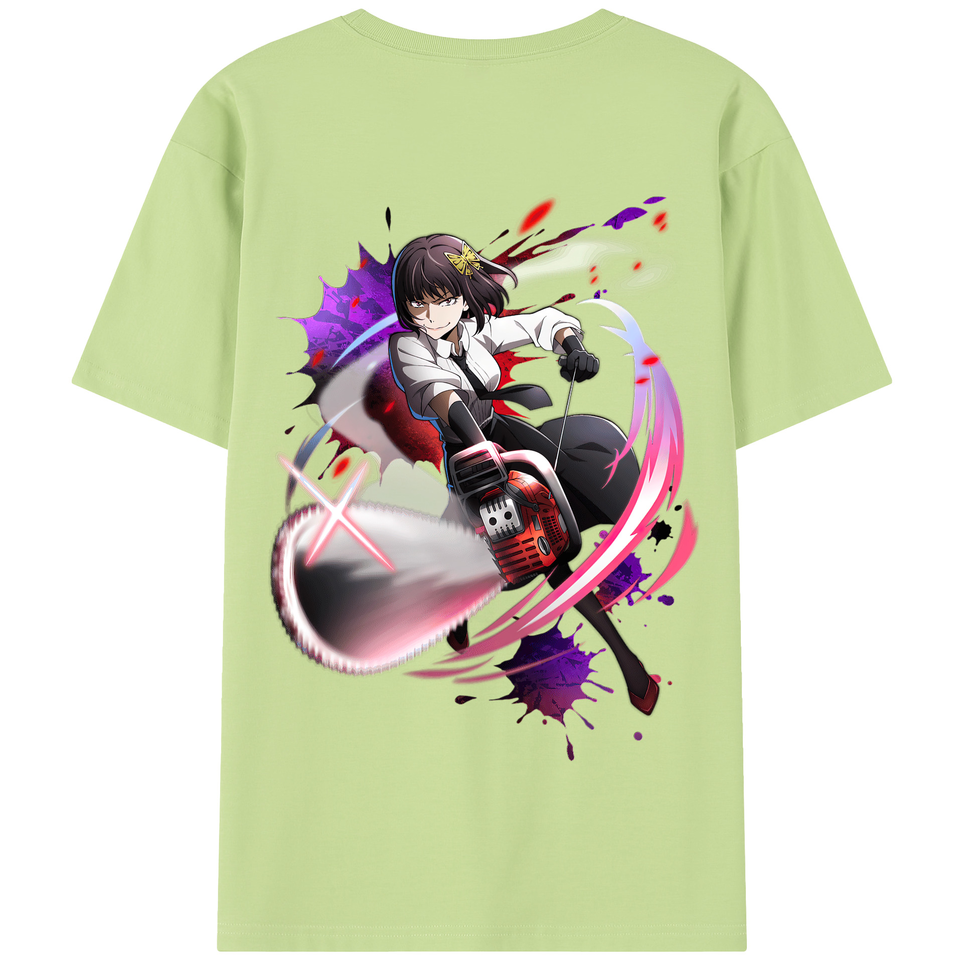 （画像用） 文豪ストレイドッグス Bungo Stray Dogs 綿100％半袖Tシャツ（背面プリント）